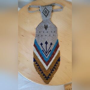 Vintage  Beaded Tie | Unisex Tie | Beaded Necktie